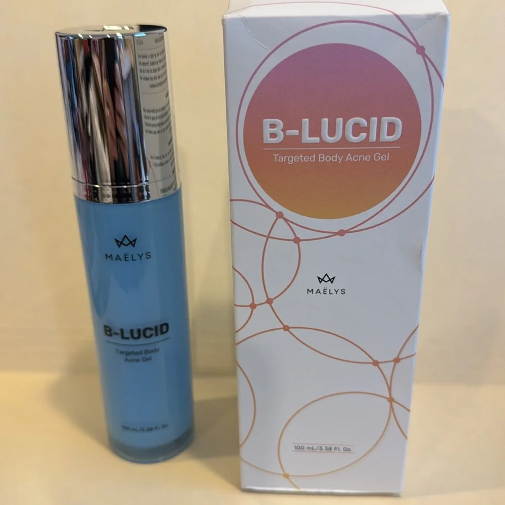 MAELYS B-Lucid Targeted Body Acne Gel 3.38oz NIB Sealed $49 NIB Sealed